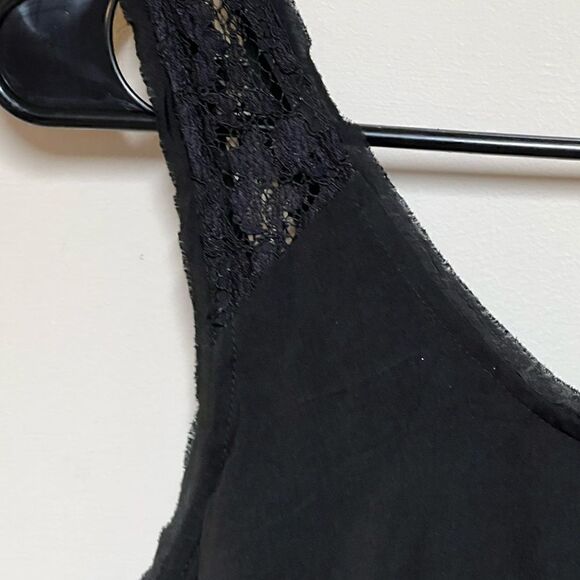 FREE PEOPLE Black Charleston Fringe Flapper Dress Sz 4 - Picture 7 of 10